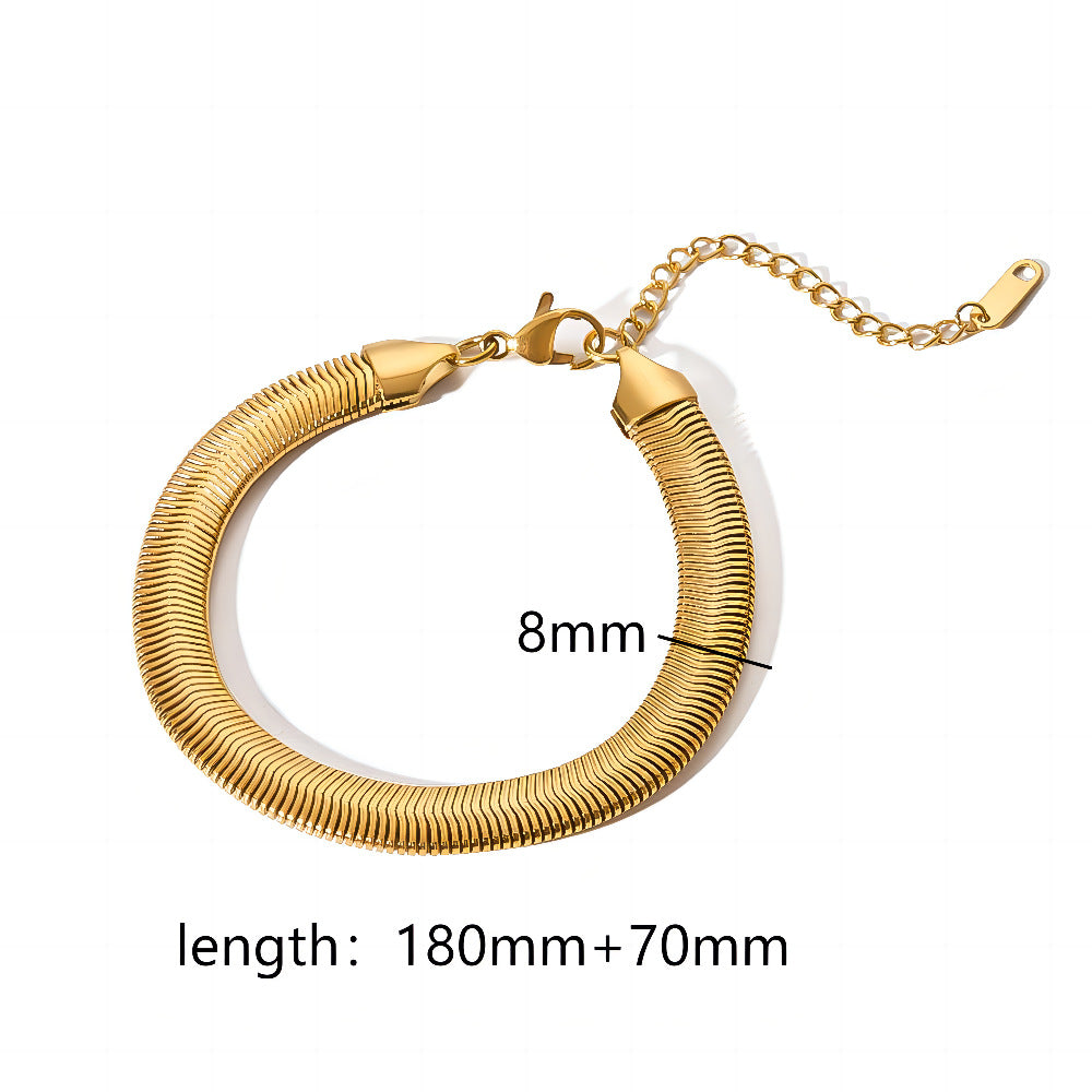 Titanium Steel Series Bracelet – INS Style Twisted Design