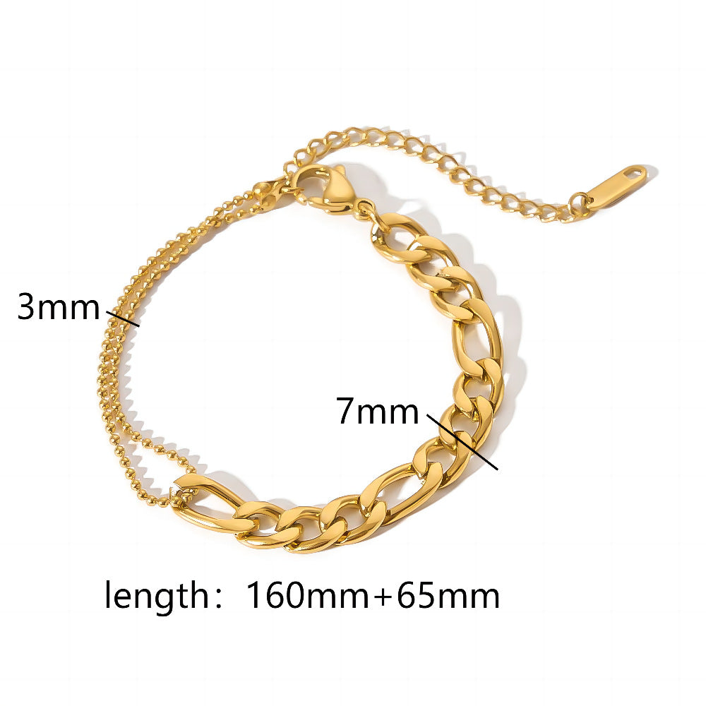 Titanium Steel Series Bracelet – INS Style Twisted Design