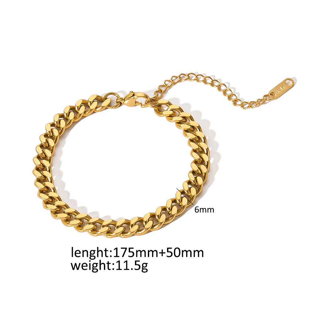 Titanium Steel Series Bracelet – INS Style Twisted Design