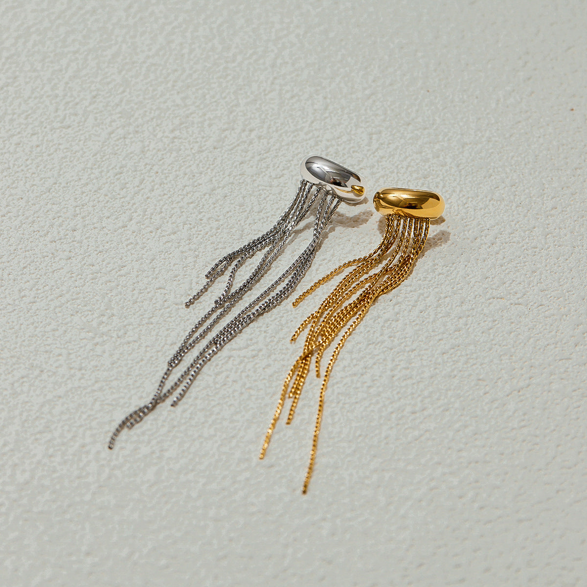 Premium Titanium Steel Tassel Ear Cuff
