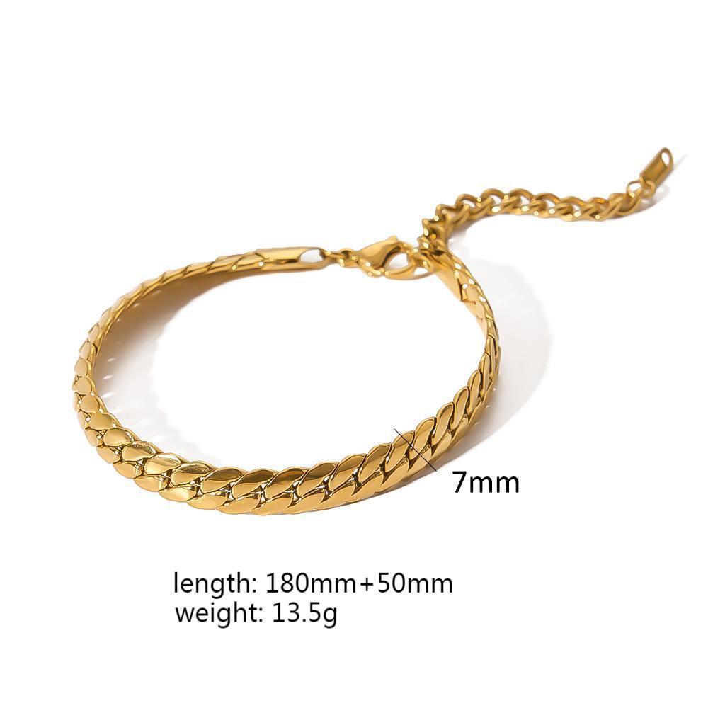 Titanium Steel Series Bracelet – INS Style Twisted Design
