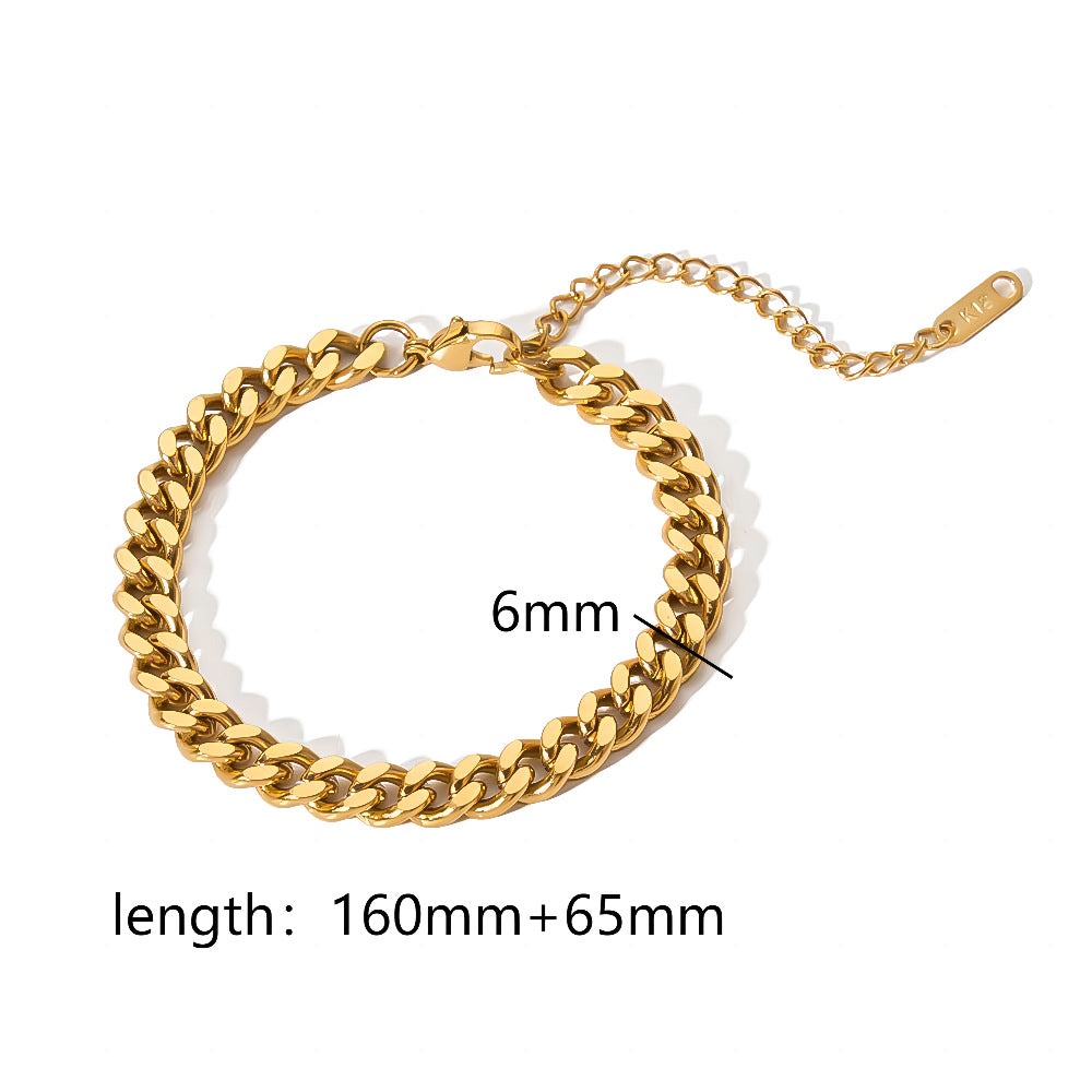 Titanium Steel Series Bracelet – INS Style Twisted Design