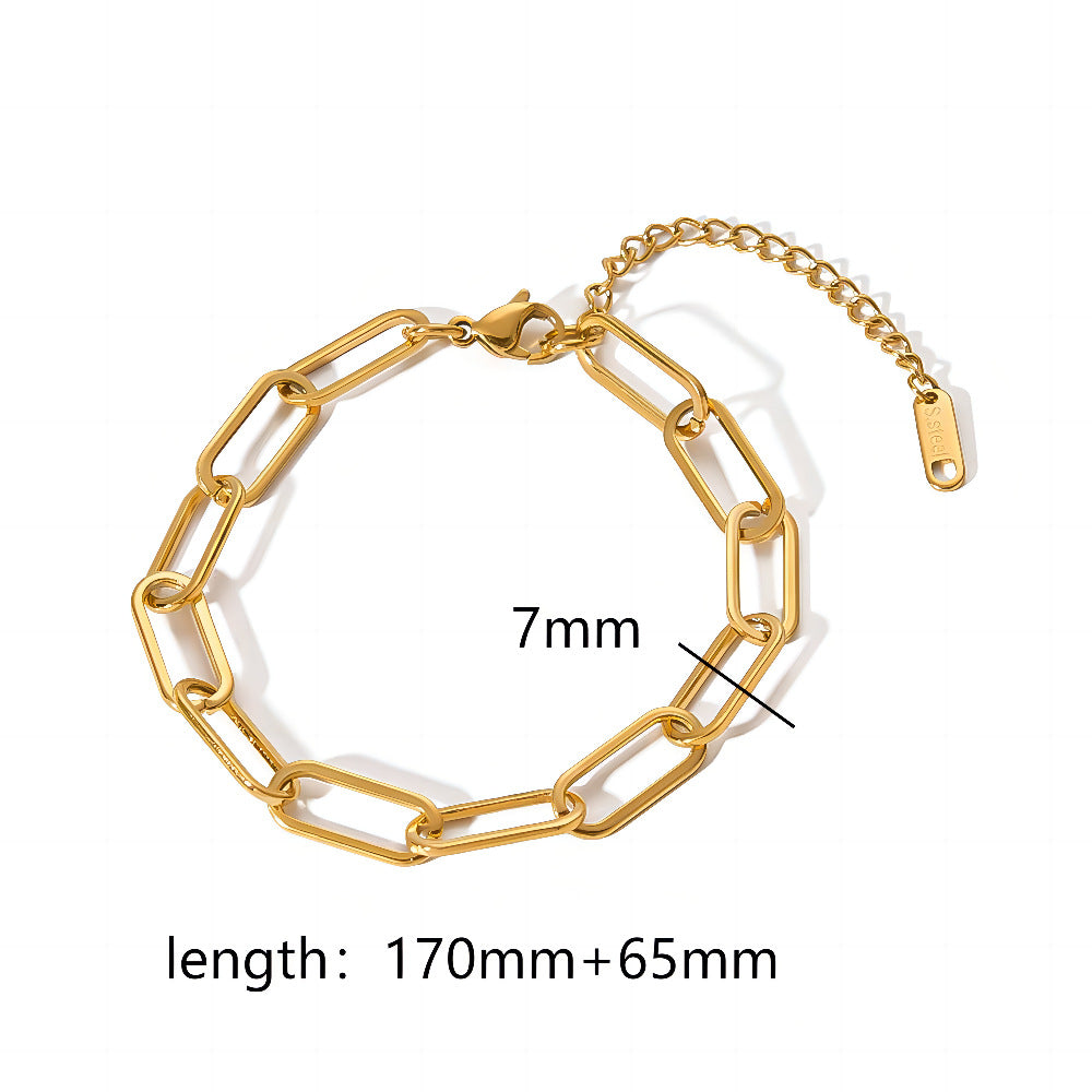 Titanium Steel Series Bracelet – INS Style Twisted Design