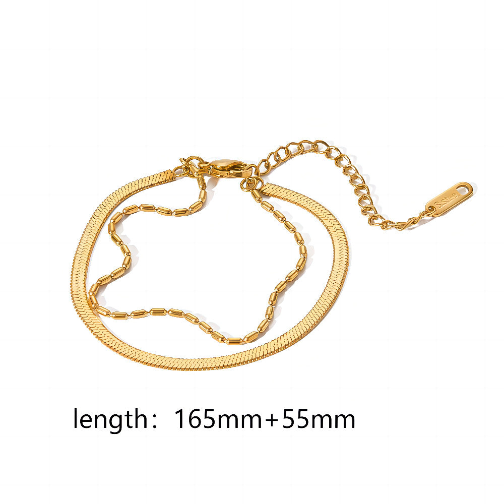 Titanium Steel Series Bracelet – INS Style Twisted Design